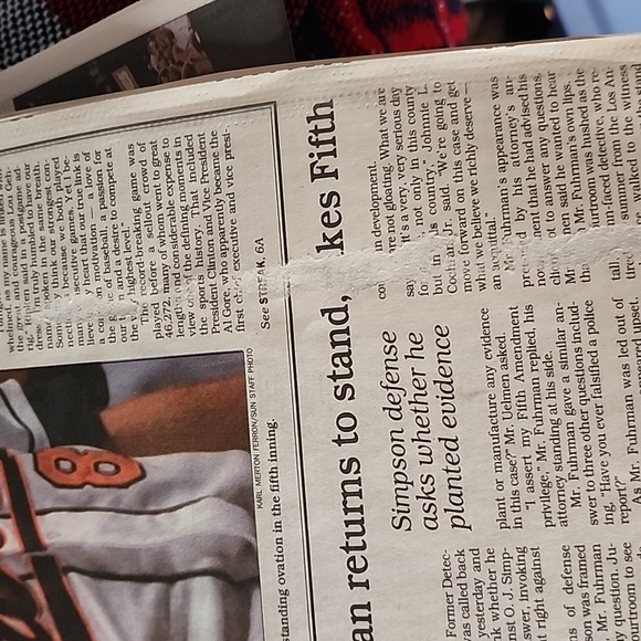 Cal Ripken, final edition The Sun special cover coverage. Dated Sunday 9/7/1995 - Picture 5 of 8